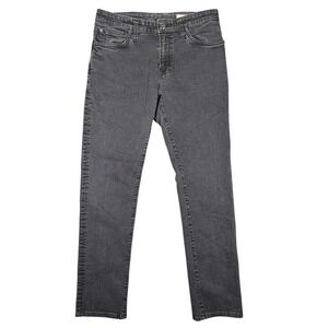 Agave Denim Mens Classic No‎ 11 Straight Leg Jeans Triple Black Flex 35 Made USA